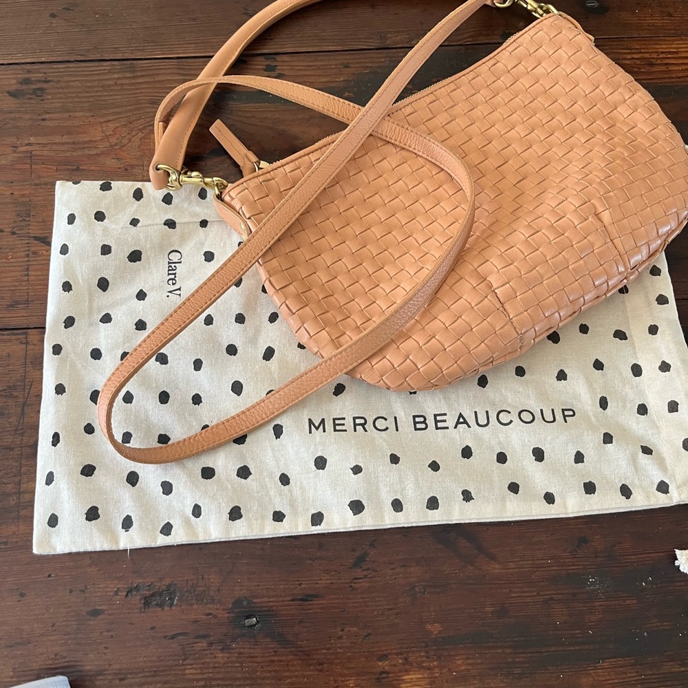 Clare V Petit Moyen handbag Bisque